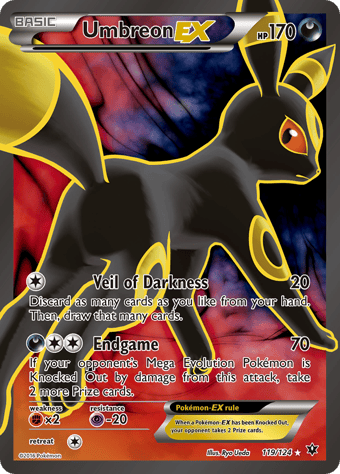 Umbreon-EX Fates Collide Pokemon Card