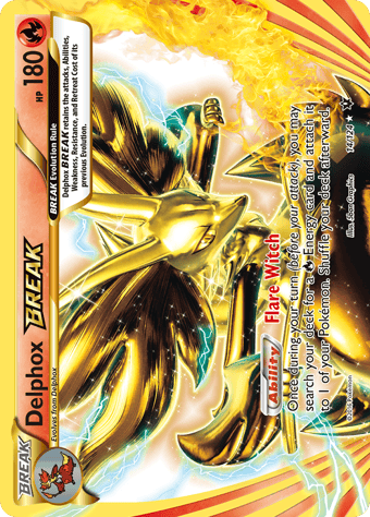 Delphox BREAK Fates Collide Pokemon Card
