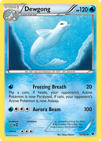 Dewgong Fates Collide Pokemon Card