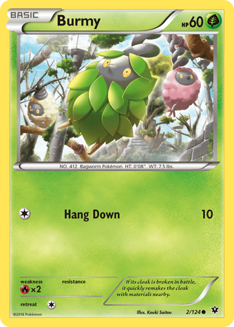 Burmy Fates Collide Pokemon Card