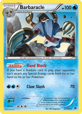 Barbaracle Fates Collide Pokemon Card