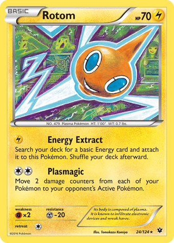 Rotom Fates Collide Pokemon Card