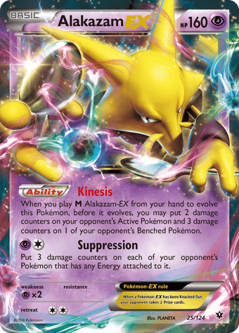Alakazam-EX Fates Collide Pokemon Card