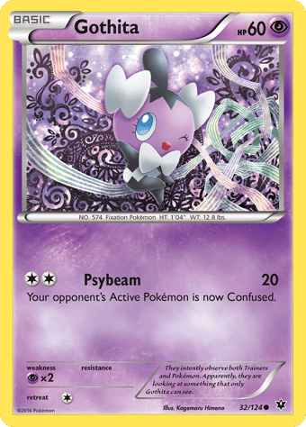 Gothita Fates Collide Pokemon Card