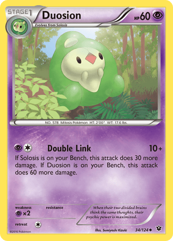 Duosion Fates Collide Pokemon Card