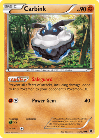 Carbink Fates Collide Pokemon Card