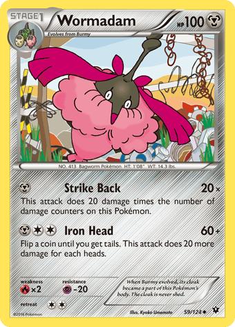 Wormadam Fates Collide Pokemon Card