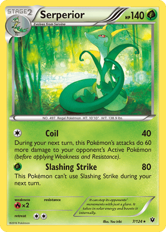Serperior Fates Collide Pokemon Card