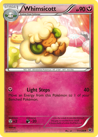 Whimsicott Fates Collide Pokemon Card