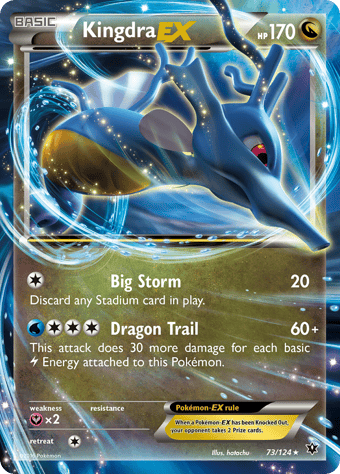 Kingdra-EX Fates Collide Pokemon Card