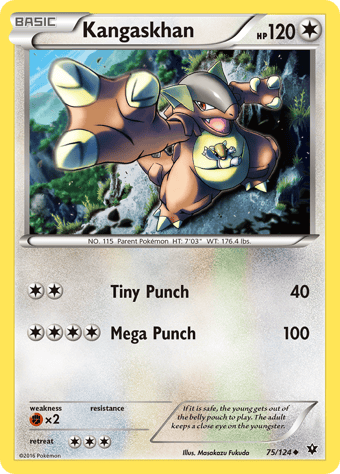 Kangaskhan Fates Collide Pokemon Card