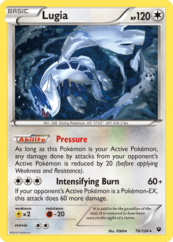 Lugia Fates Collide Pokemon Card