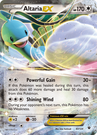 Altaria-EX Fates Collide Pokemon Card