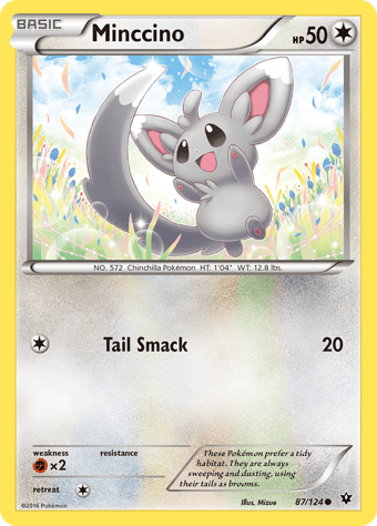 Minccino Fates Collide Pokemon Card