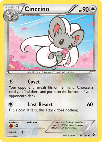 Cinccino Fates Collide Pokemon Card