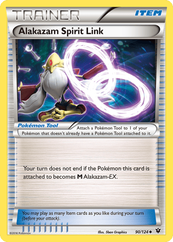 Alakazam Spirit Link Fates Collide Pokemon Card