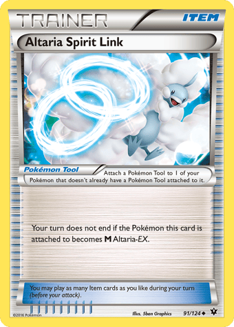 Altaria Spirit Link Fates Collide Pokemon Card