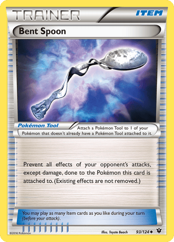 Bent Spoon Fates Collide Pokemon Card