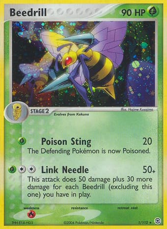 Beedrill EX FireRed & LeafGreen Pokemon Card