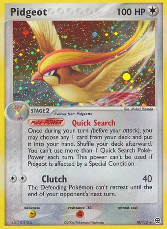 Pidgeot EX FireRed & LeafGreen Pokemon Card