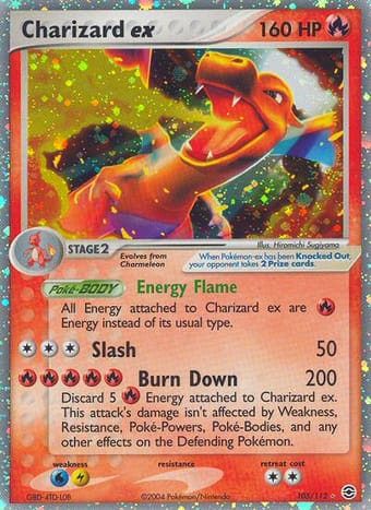 Charizard ex EX FireRed & LeafGreen Pokemon Card