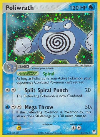 Poliwrath EX FireRed & LeafGreen Pokemon Card
