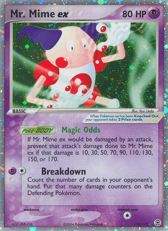 Mr. Mime ex EX FireRed & LeafGreen Pokemon Card