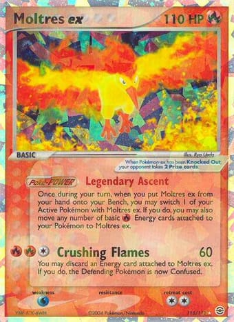 Moltres ex EX FireRed & LeafGreen Pokemon Card