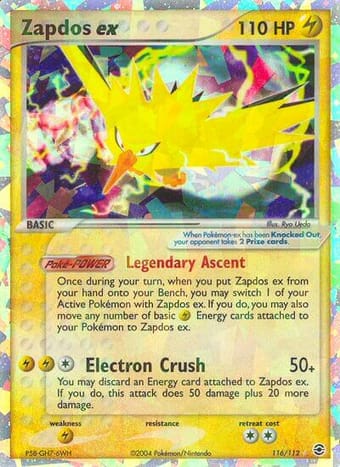 Zapdos ex EX FireRed & LeafGreen Pokemon Card