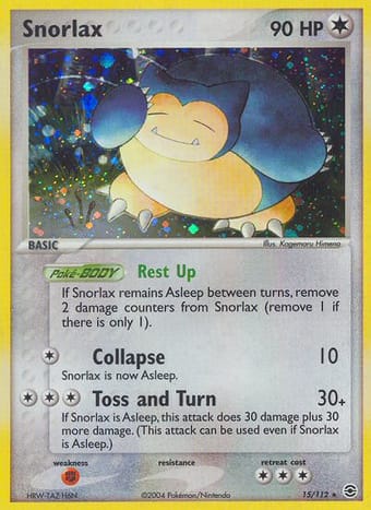Snorlax EX FireRed & LeafGreen Pokemon Card