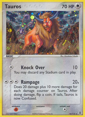Tauros EX FireRed & LeafGreen Pokemon Card