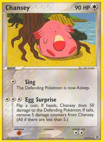 Chansey EX FireRed & LeafGreen Pokemon Card