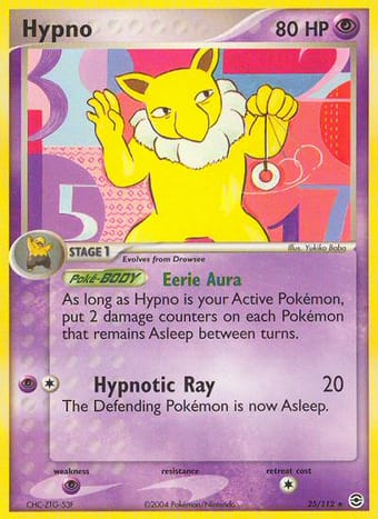 Hypno EX FireRed & LeafGreen Pokemon Card