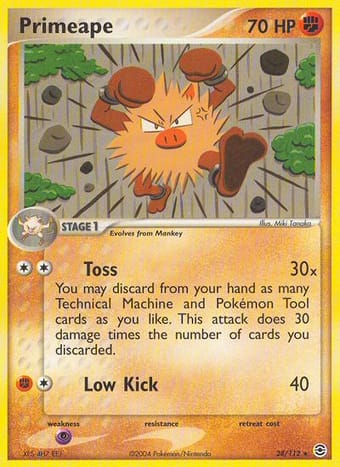 Primeape EX FireRed & LeafGreen Pokemon Card
