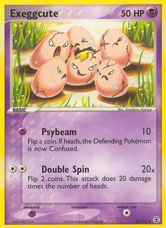 Exeggcute EX FireRed & LeafGreen Pokemon Card