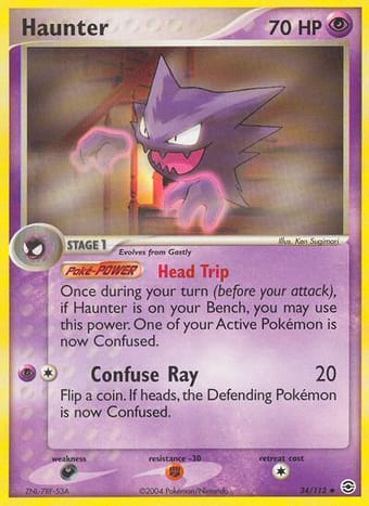 Haunter EX FireRed & LeafGreen Pokemon Card