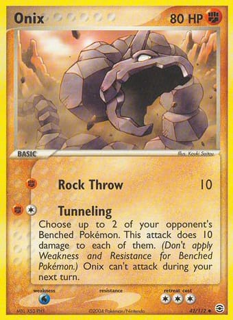 Onix EX FireRed & LeafGreen Pokemon Card