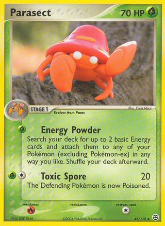 Parasect EX FireRed & LeafGreen Pokemon Card