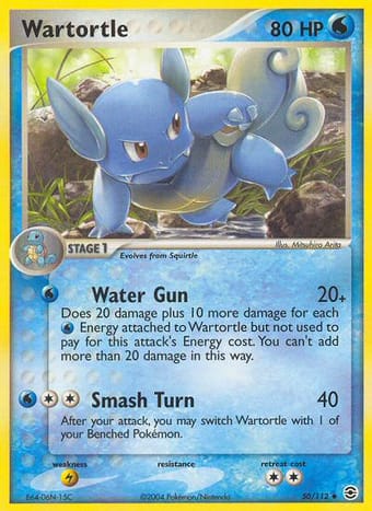 Wartortle EX FireRed & LeafGreen Pokemon Card