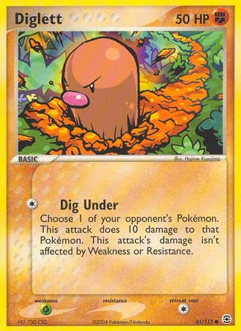 Diglett EX FireRed & LeafGreen Pokemon Card