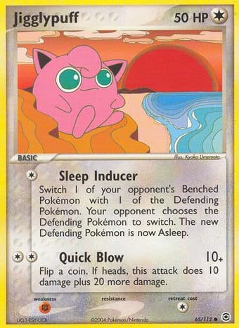 Jigglypuff EX FireRed & LeafGreen Pokemon Card
