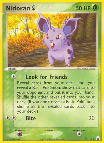 Nidoran♀ EX FireRed & LeafGreen Pokemon Card