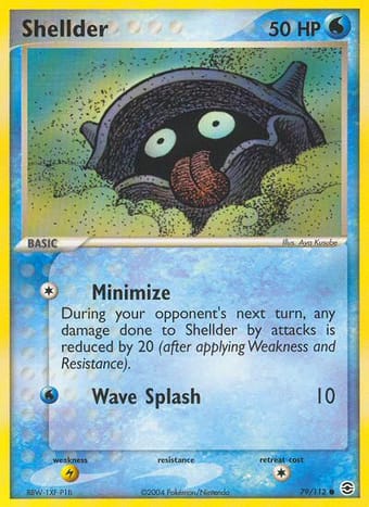 Shellder EX FireRed & LeafGreen Pokemon Card