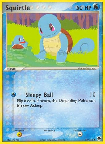 Squirtle EX FireRed & LeafGreen Pokemon Card