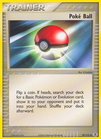 Poke Ball EX FireRed & LeafGreen Pokemon Card