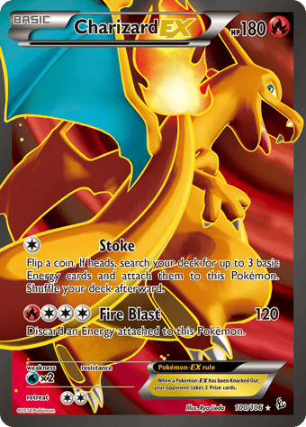Charizard-EX Flashfire Pokemon Card