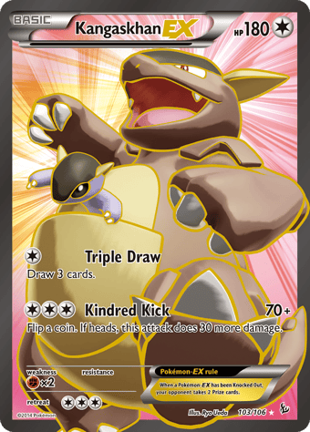 Kangaskhan-EX Flashfire Pokemon Card