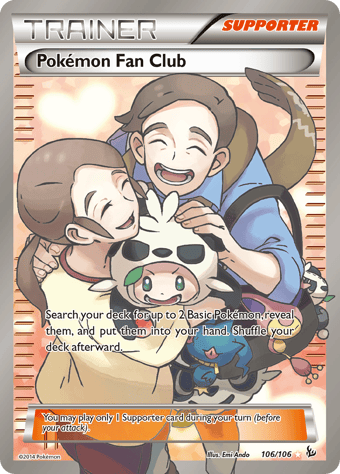 Pokemon Fan Club Flashfire Pokemon Card