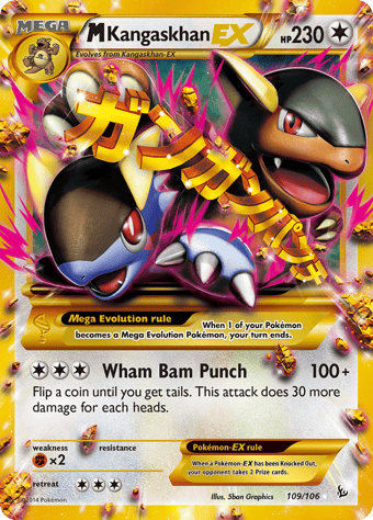 M Kangaskhan-EX Flashfire Pokemon Card