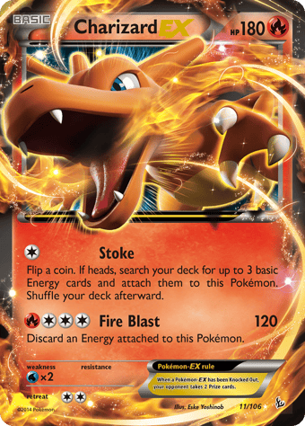 Charizard-EX Flashfire Pokemon Card